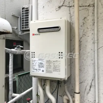 施工後の給湯器（ノーリツ GQ-2039WS-1）