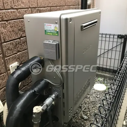 施工後の給湯器（ノーリツ GT-C2462SARX-2 BL）