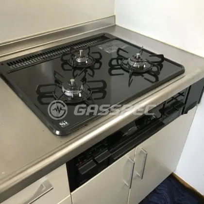 施工後のビルトインガスコンロ（パロマ PD-N36）