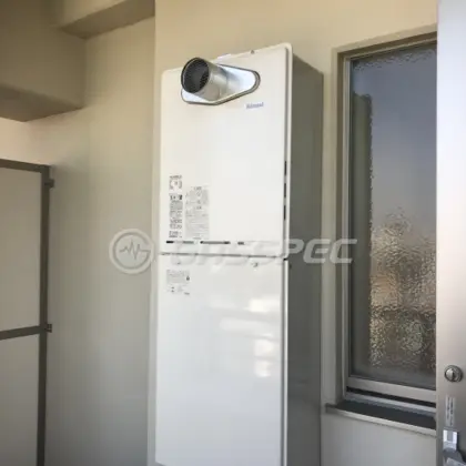 施工後の給湯器（リンナイ RUF-A1605SAT(B)）