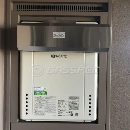 施工後の給湯器（ノーリツ GT-2460SAWX-2 BL）