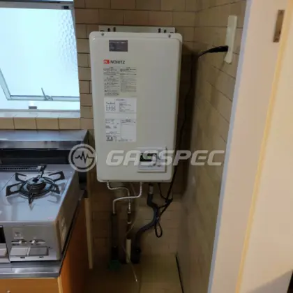 施工後の給湯器（ノーリツ GQ-1637WS-FFB）