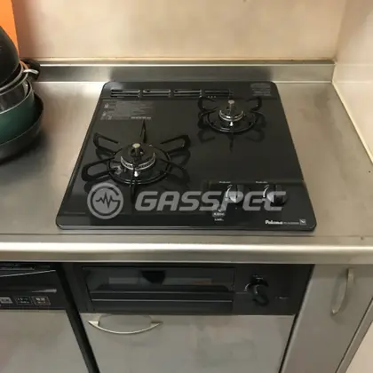 施工後のビルトインガスコンロ（パロマ PD-N202BG）