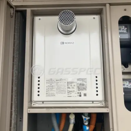 施工後の給湯器（ノーリツ GT-2460SAWX-T-2 BL）