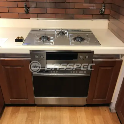 施工後のビルトインガスコンロ（ノーリツ N3WS4PWAS6STESC）