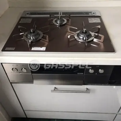 施工後のビルトインガスコンロ（ノーリツ N3WS3PWASZSTESC）
