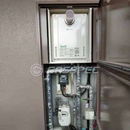 施工後の給湯器（ノーリツ GT-2460SAWX-T-2 BL）