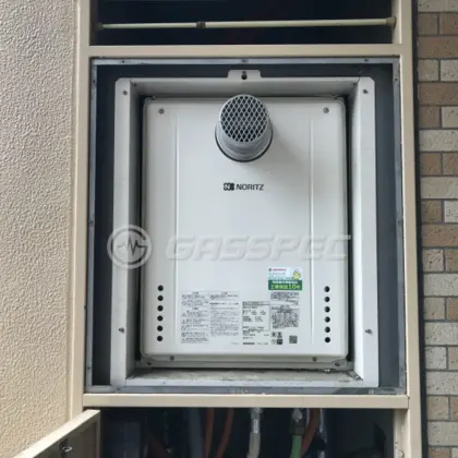 施工後の給湯器（ノーリツ GT-2460SAWX-T-2 BL）