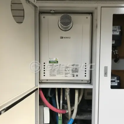 施工後の給湯器（ノーリツ GT-2460SAWX-T-2 BL）