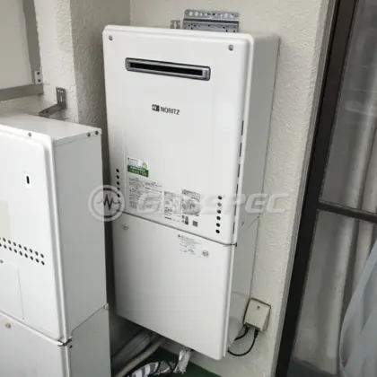 施工後の給湯器（ノーリツ GT-2460SAWX-2 BL）