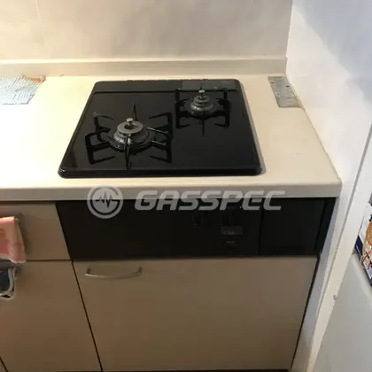 施工後のビルトインガスコンロ（ノーリツ N2C24KSS）
