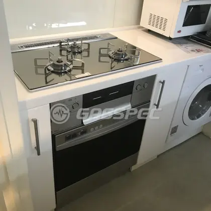 施工後のビルトインガスコンロ（ノーリツ N3S13PWASKSTES）