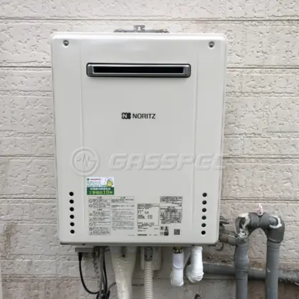 施工後の給湯器（ノーリツ GT-1660SAWX-2 BL）