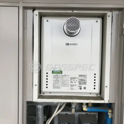 施工後の給湯器（ノーリツ GT-2460SAWX-T-2 BL）