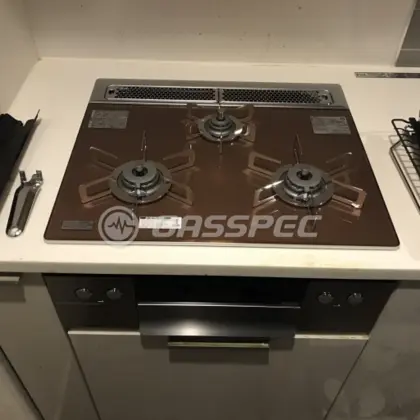 施工後のビルトインガスコンロ（ノーリツ N3WS3PWASZSTESC）