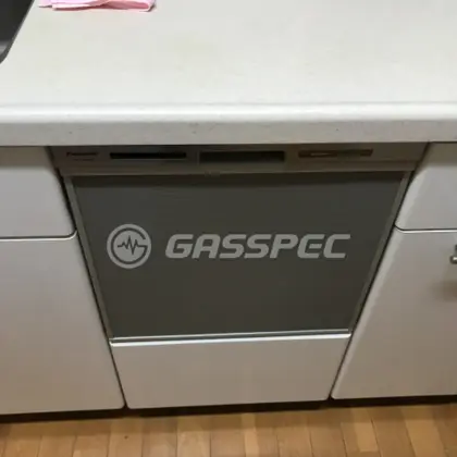 施工後のビルトイン食洗機（パナソニック NP-45MS9S）