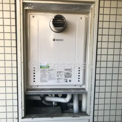 施工後の給湯器（ノーリツ GT-2460SAWX-T-2 BL）