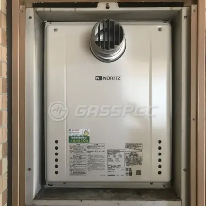 施工後の給湯器（ノーリツ GT-2460SAWX-T-2 BL）