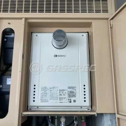 施工後の給湯器（ノーリツ GT-2460SAWX-T-2 BL）