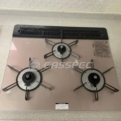 施工後のビルトインガスコンロ（リンナイ RHS31W32L22RSTW）