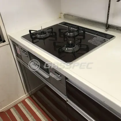 施工後のビルトインガスコンロ（リンナイ RS31W27P10DGVW）