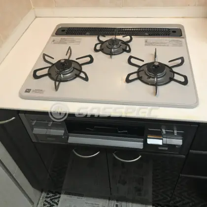 施工後のビルトインガスコンロ（パロマ PD-509WS-60CV）