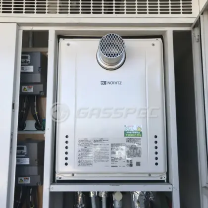 施工後の給湯器（ノーリツ GT-2460SAWX-T-2 BL）