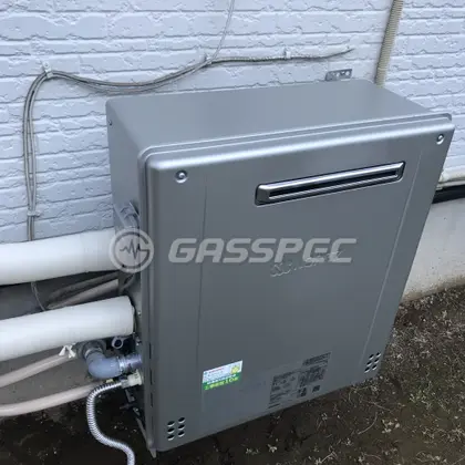 施工後の給湯器（ノーリツ GT-C2462SARX-2 BL）