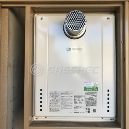 施工後の給湯器（ノーリツ GT-2460SAWX-T-2 BL）