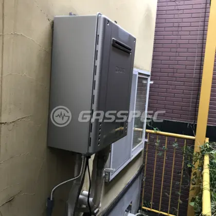 施工後の給湯器（ノーリツ GT-C2462AWX-2 BL）