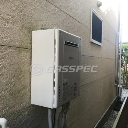 施工後の給湯器（ノーリツ GT-2060SAWX-2 BL）