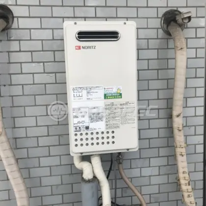 施工後の給湯器（ノーリツ GQ-1625WS BL）