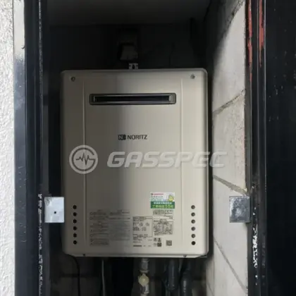 施工後の給湯器（ノーリツ GT-2060SAWX-2 BL）