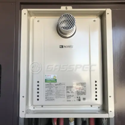 施工後の給湯器（ノーリツ GT-2460SAWX-T-2 BL）