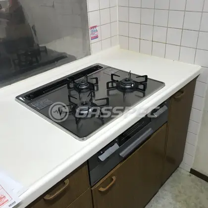 施工後のビルトインガスコンロ（ノーリツ N3WT6RWTSKSI）