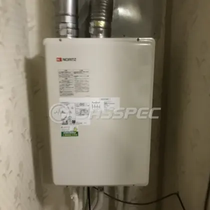 施工後の給湯器（ノーリツ GT-2051SAWX-FF-2 BL）