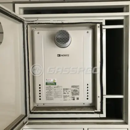 施工後の給湯器（ノーリツ GT-2460AWX-T-2 BL）