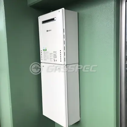施工後の給湯器（ノーリツ GT-2460SAWX-2 BL）