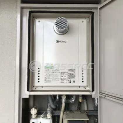施工後の給湯器（ノーリツ GT-2060SAWX-T-2 BL）