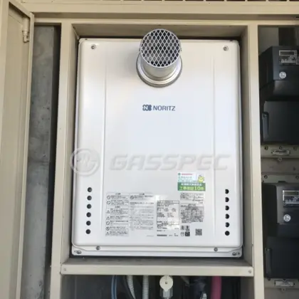 施工後の給湯器（ノーリツ GT-2460AWX-T-2 BL）