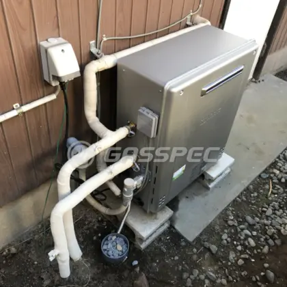 施工後の給湯器（ノーリツ GT-C2462SARX-2 BL）