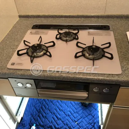 施工後のビルトインガスコンロ（パロマ PD-821WS-60GJ）