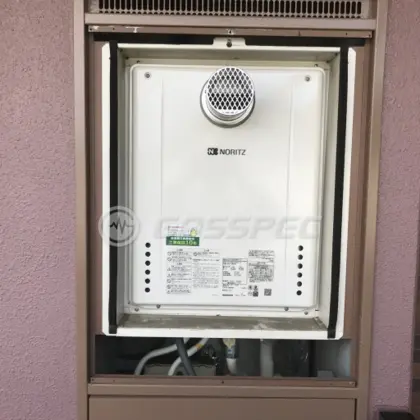 施工後の給湯器（ノーリツ GT-2460SAWX-T-2 BL）
