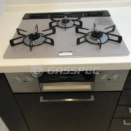 施工後のビルトインガスコンロ（リンナイ RHS31W32L24RSTW）
