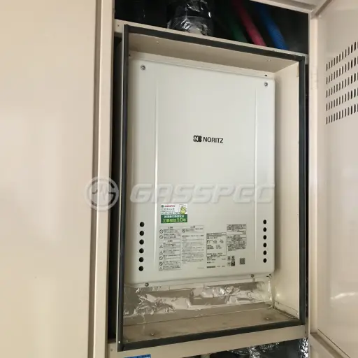 交換後の給湯器（ノーリツ GT-2460SAWX-H-2 BL）