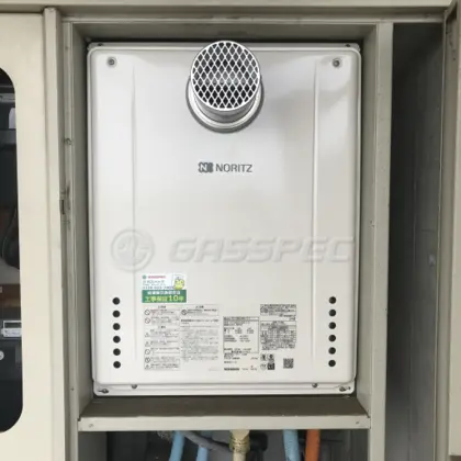 施工後の給湯器（ノーリツ GT-2460SAWX-T-2 BL）