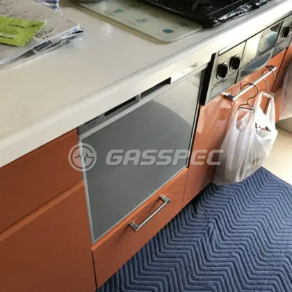 施工後のビルトイン食洗機（パナソニック NP-45MS9S）