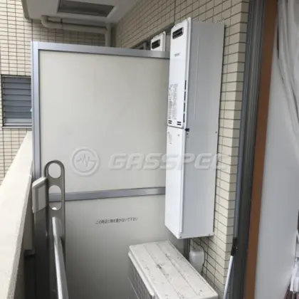 施工後の給湯器（リンナイ RUX-SA1616W-E）
