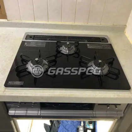 施工後のビルトインガスコンロ（パロマ PD-721WS-60GK）