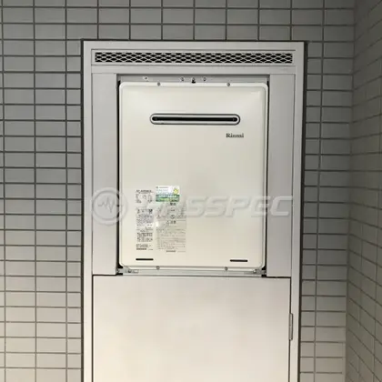 施工後の給湯器（リンナイ RUF-A2405SAW(B)）